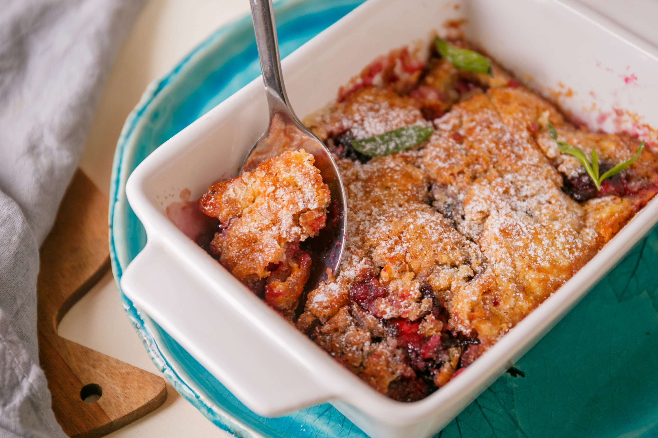 Easy Homemade Bisquick Blackberry Cobbler New Mom at 40