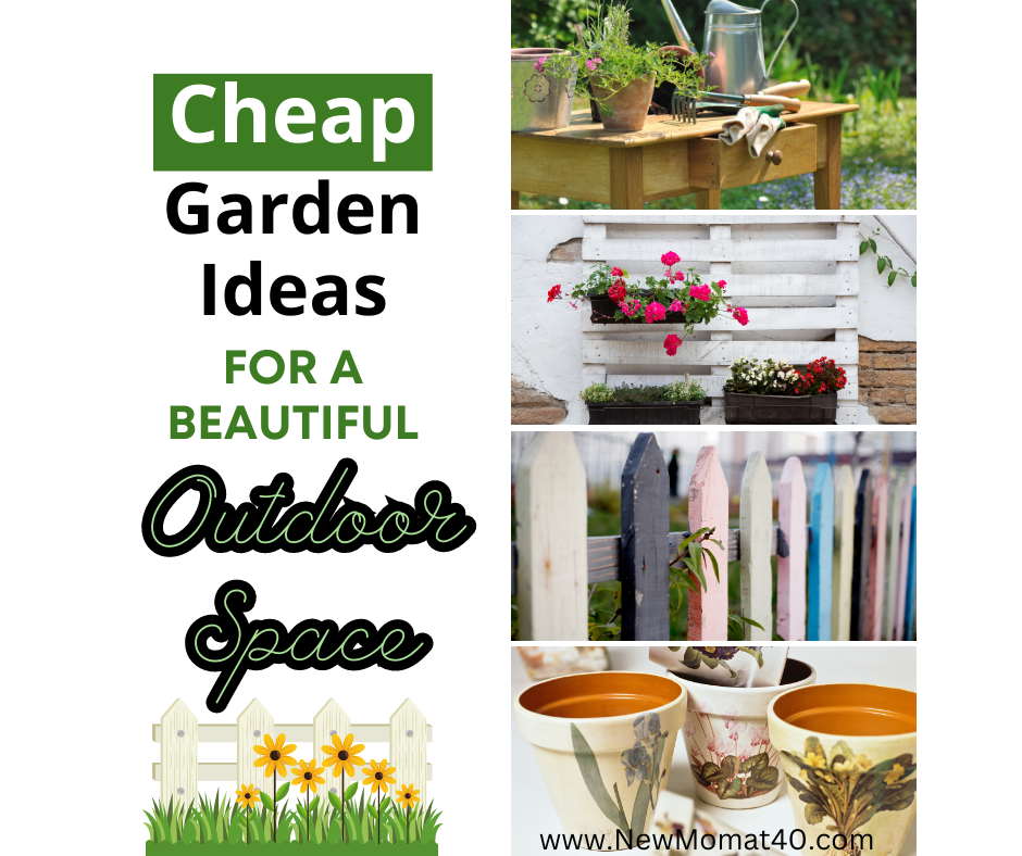 Cheap Garden Ideas For A Beautiful Outdoor Space - New Mom At 40